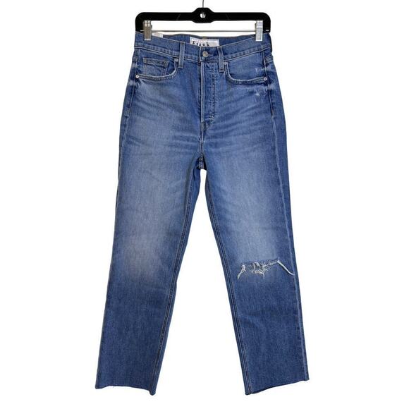 Frank & Eileen Monaghan Mom Jean Size 27 High Rise 1997 Wash Distressed Knee - Picture 3 of 13